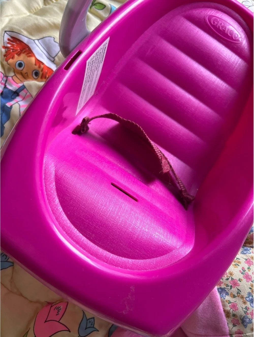Graco Pink Doll Car Seat with Cabbage Patch Kids Doll